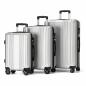 Preview: Suitcase 3 Set Trolley Luggage Black 4 Double Wheels