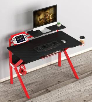 Gaming Computer Desk Gamer Desk Racing Carbon Optik black/red GT-006/8394