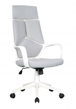 Office Swivel Chair Grey/White Fabric 0898H/2253