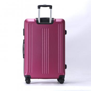 Suitcase 3 Set Trolley Luggage Black 4 Double Wheels
